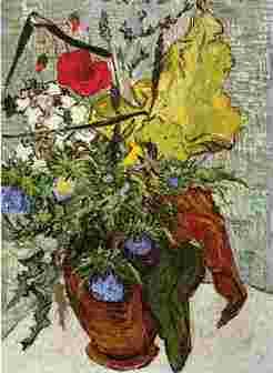 Vincent Van Gogh Wild Flowers and Thistles in a Vase China oil painting art